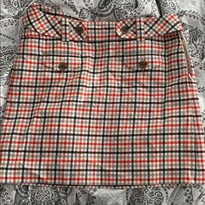 j crew plaid skirt 8